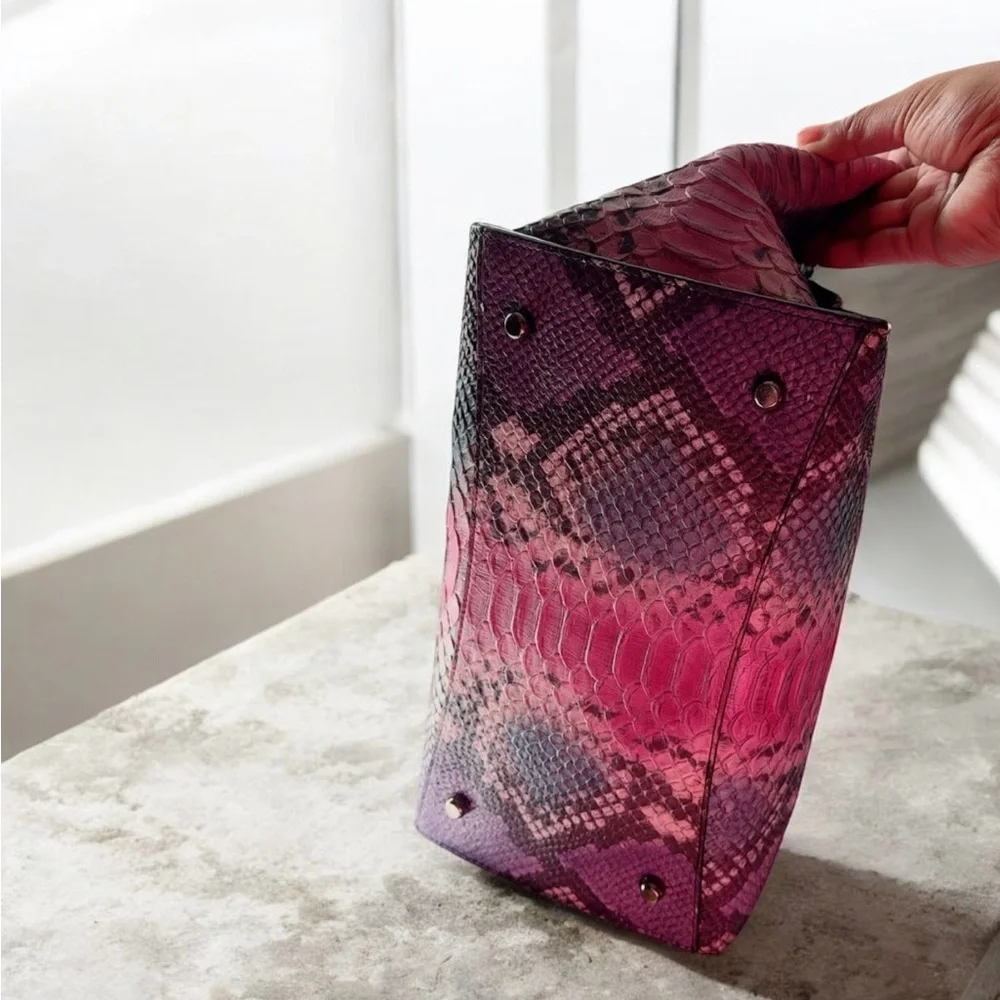 Coach Limited Edition Python Embossed Satchel - Picture 3 of 5